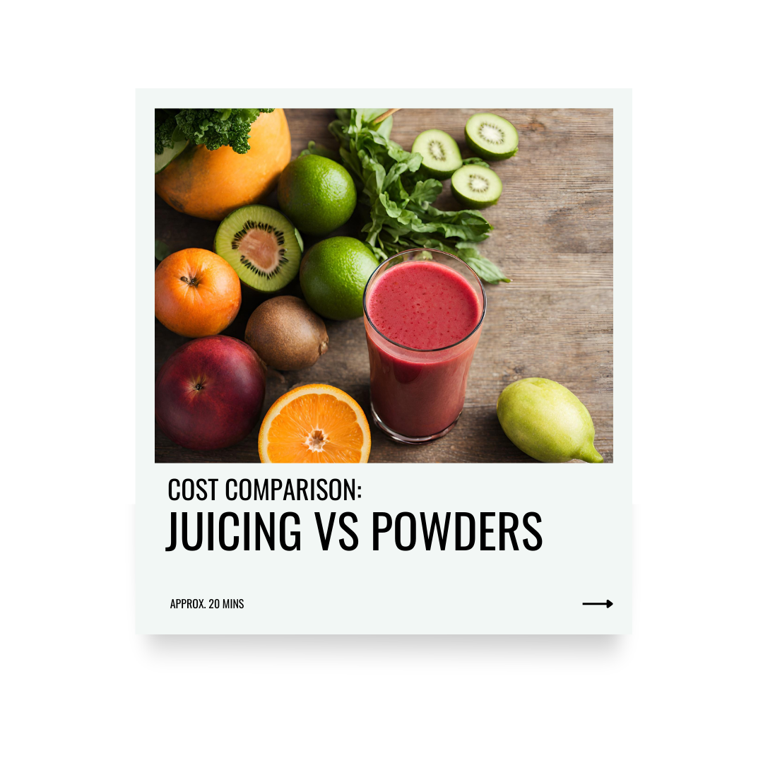 Juicing vs. Superfood Powders A Cost Comparison GO2 Superblend